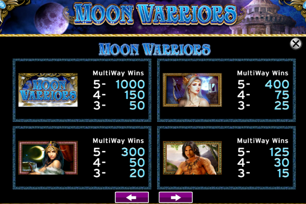 moon warrior slot machine